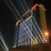 五星级酒店霓虹灯照明工程,商业广场泛光照明设计方案