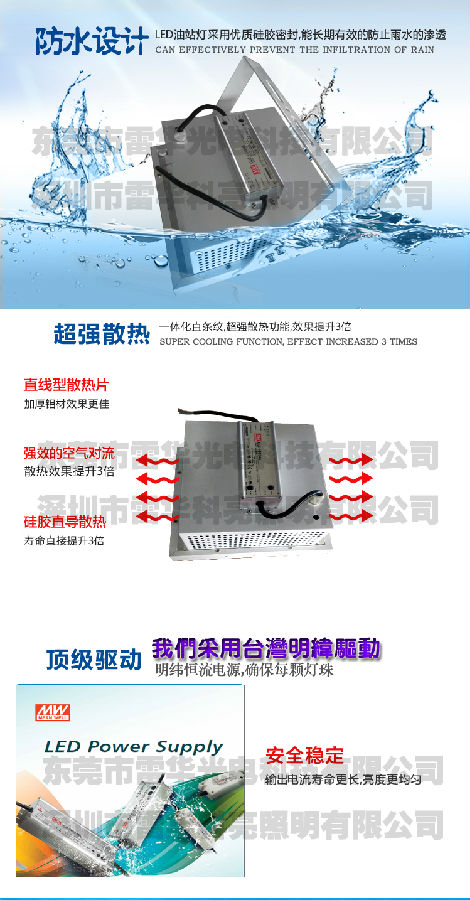 LED加油站结构性能描述