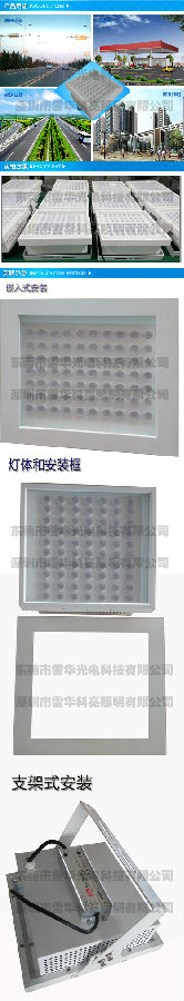 LED加油站灯安装示意图