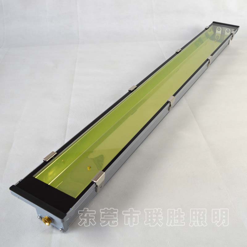 LED隧道灯支架，T8双管钢化玻璃罩三防支架，压铸铝三防支架