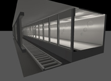 6011：300㎡月台交通地铁模型