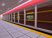 6069：地铁空间灯具布置
