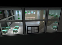4055：绿色商业大厅空间模型