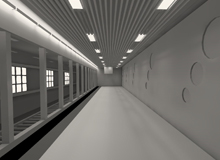 6033：彰显细节的地铁站布灯模型