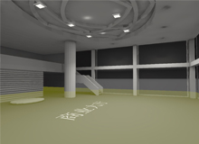 4069：射灯和筒灯加以装饰的商业大厅模型