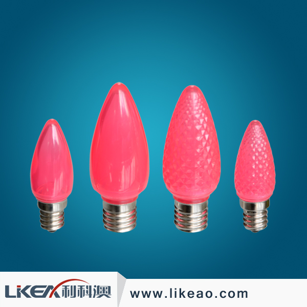 LED装饰灯 C9 c7粉色 110V 贴片式圣诞灯 