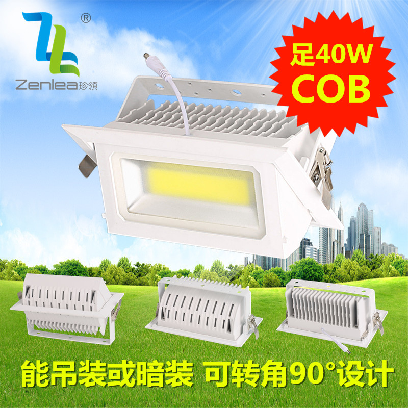 Zenlea珍领 ZL-FL1040-A  40W+COB投射灯