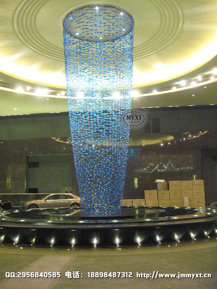 酒店艺术玻璃造型工程灯