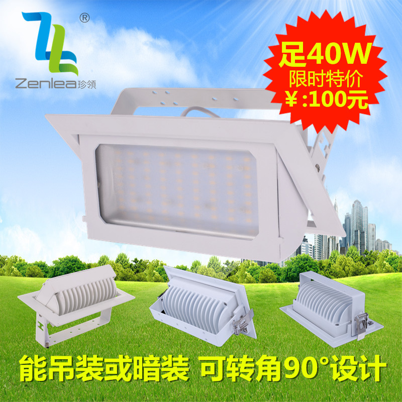 Zenlea珍领 贴片40W方形象鼻灯