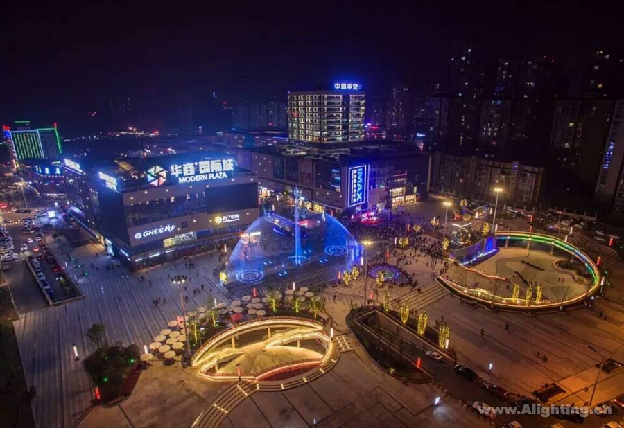 自贡华商国际城一期照明工程2017神灯奖申报项目