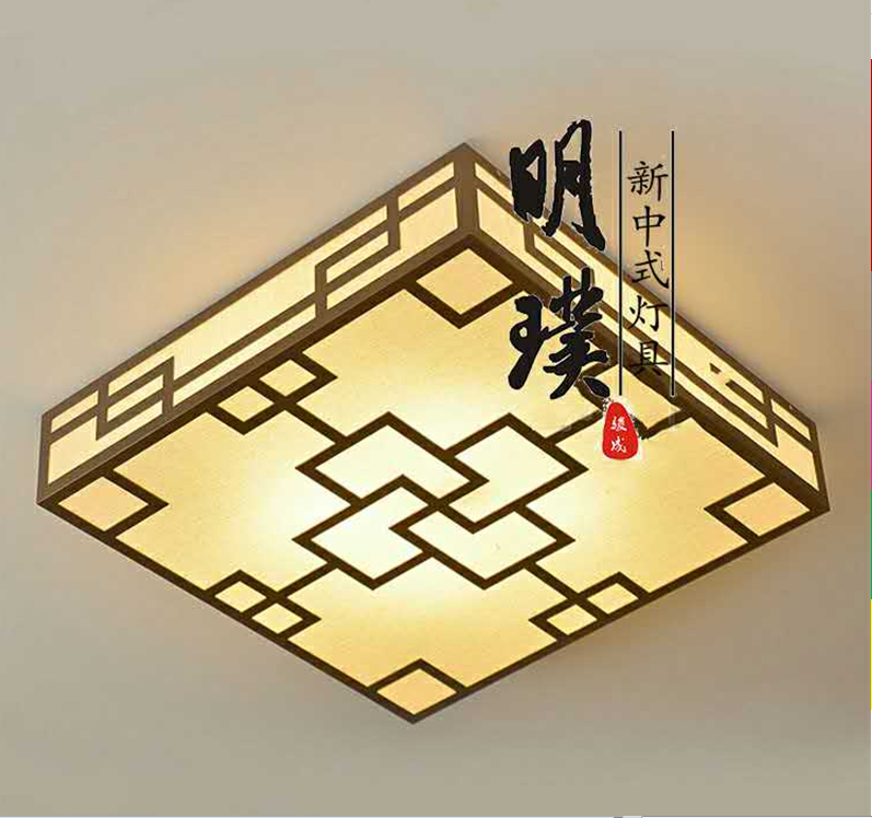 新中式灯具批发 展厅新中式吸顶灯 明璞全铜新中式吸顶灯