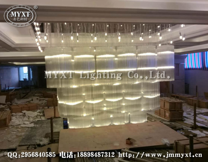 宴会厅工程灯 多功能厅灯具 酒店灯具定制 酒店灯具安装 工程灯施工