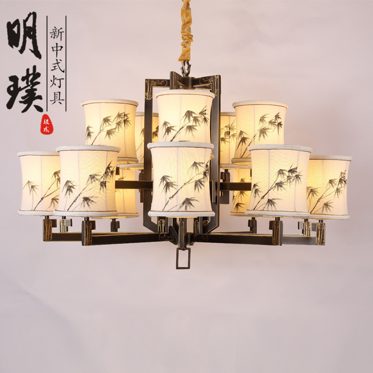 办公楼新中式吊灯 会所新中式吊灯