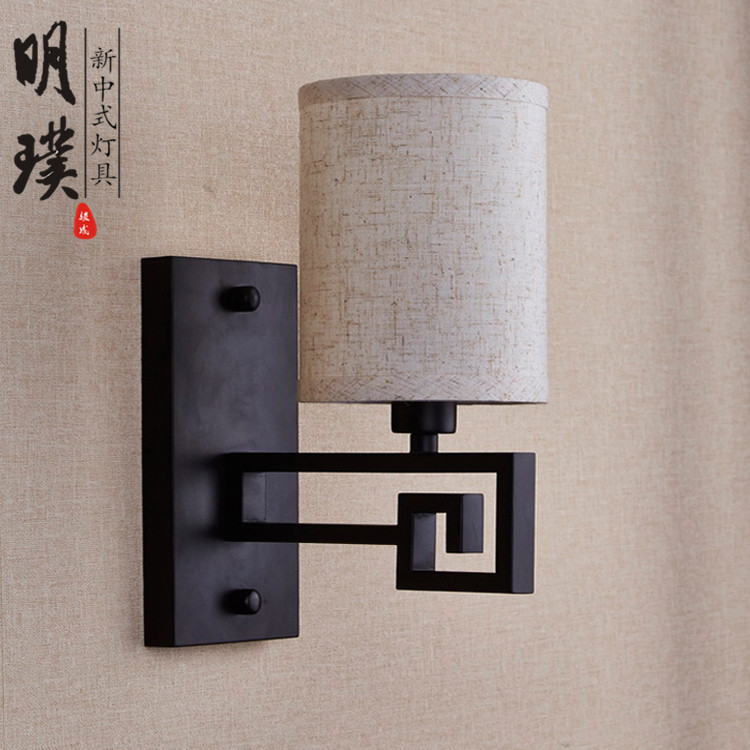 新中式壁灯定制	阳台新中式灯具厂家