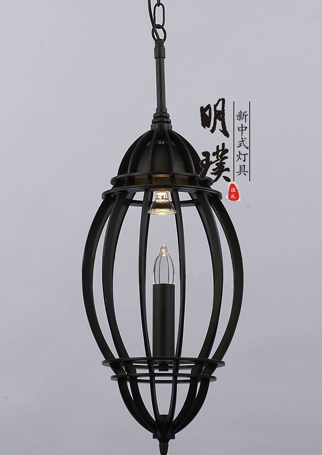 书房新中式吊灯	新中式灯具厂家