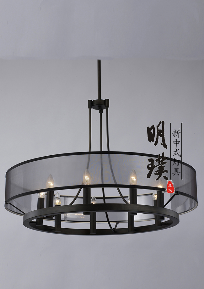 别墅新中式吊灯厂家	简约新中式吊灯品牌