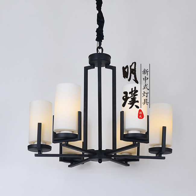 新中式吊灯定制   明璞新中式灯具品牌