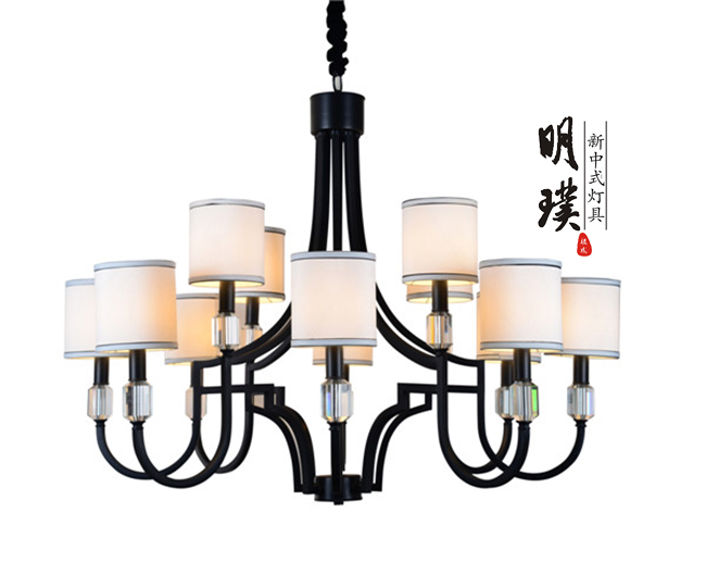 新中式吊灯定制品牌	大厅新中式吊灯厂家