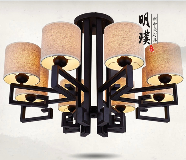 新中式灯具 现代中式禅意吸顶灯