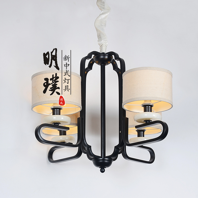 布艺新中式吊灯代理	布艺新中式吊灯订制