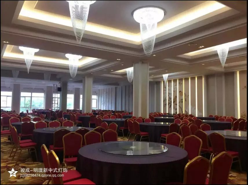 新中式水晶吊灯 餐厅别墅灯具