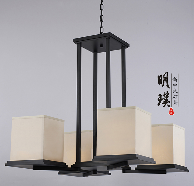 博物馆新中式吊灯定做	新中式灯具代理