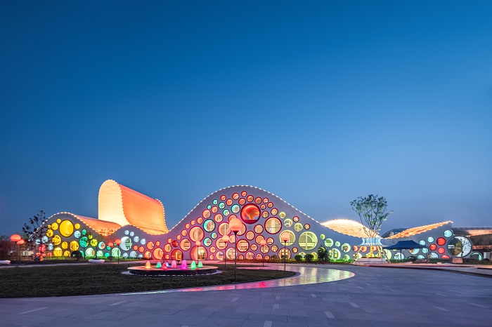 西安国际美术城少儿美术馆室外泛光照明工程——2020神灯奖申报工程
