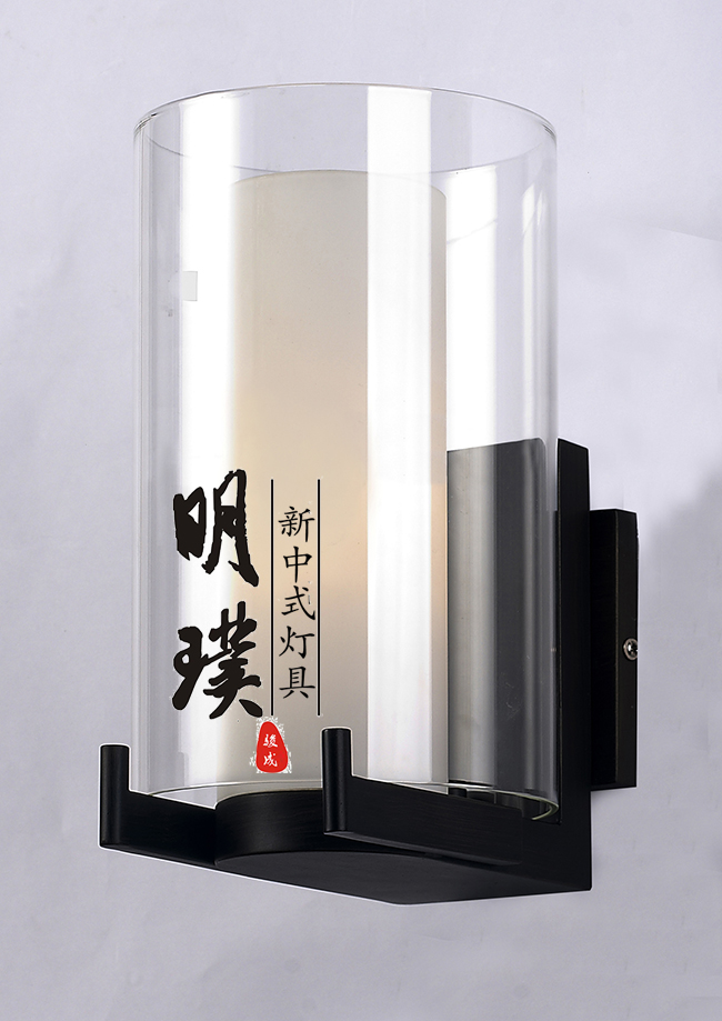 布艺新中式壁灯批发   庭院新中式壁灯