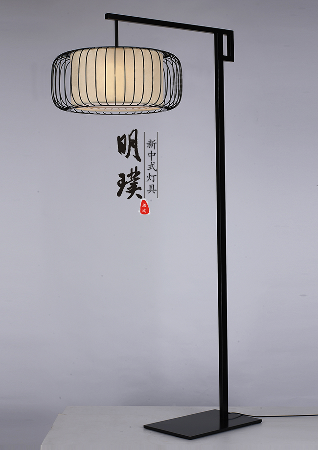 餐厅新中式落地灯 卧室新中式落地灯批发