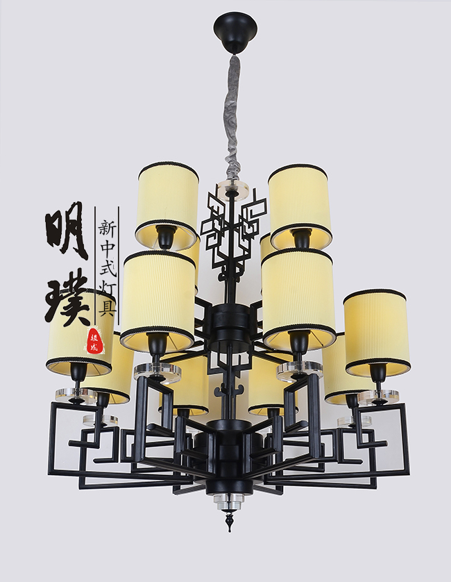 仿古新中式吊灯批发  展厅新中式吊灯