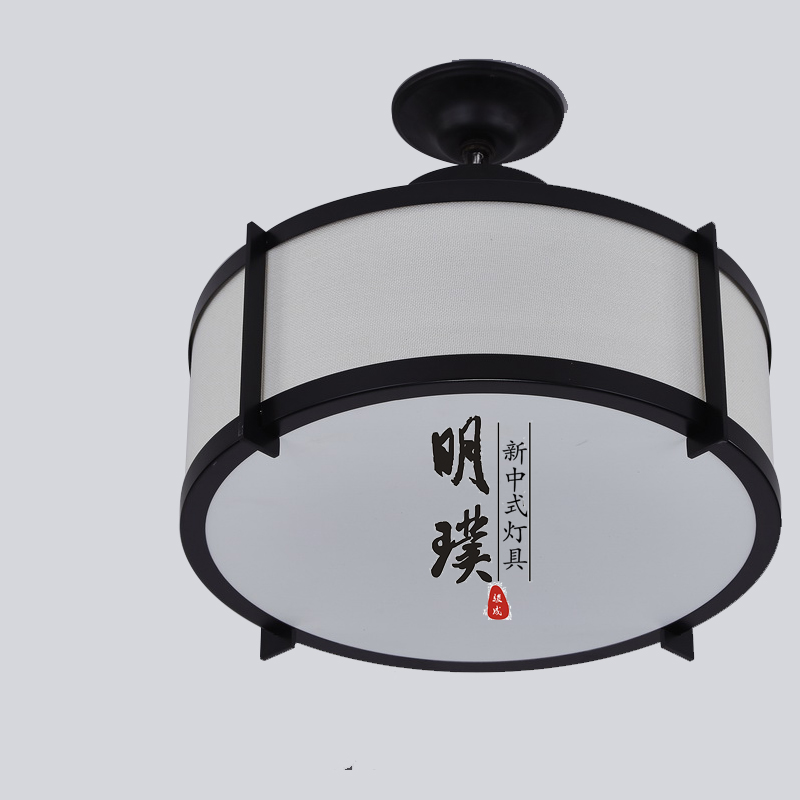 布艺新中式吸顶灯代理  展厅新中式吸顶灯