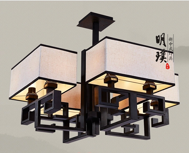 办公楼新中式吸顶灯 会所新中式吸顶灯
