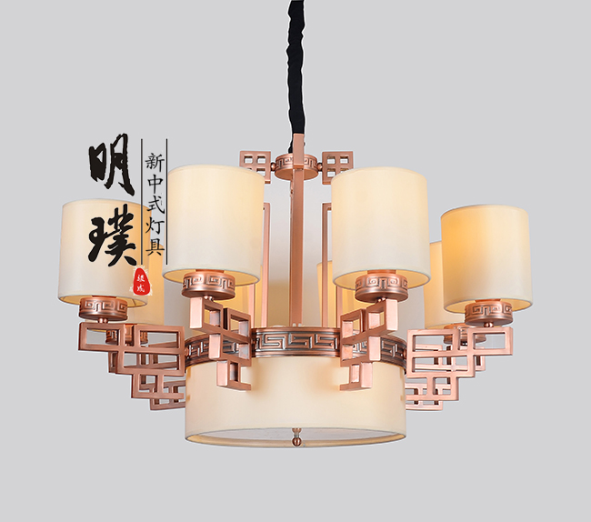 大厅新中式吊灯  全铜新中式吊灯批发