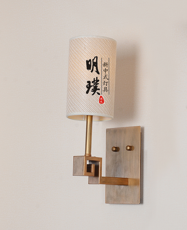 铁艺新中式壁灯定做  餐厅新中式壁灯