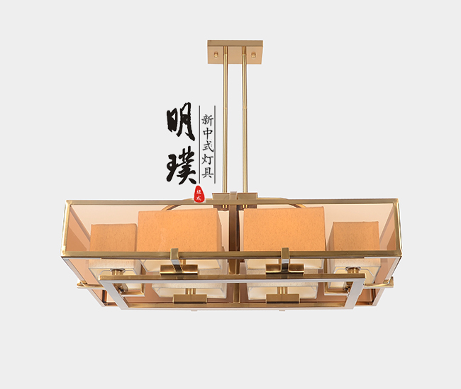 卧室新中式吊灯定做 书房新中式吊灯