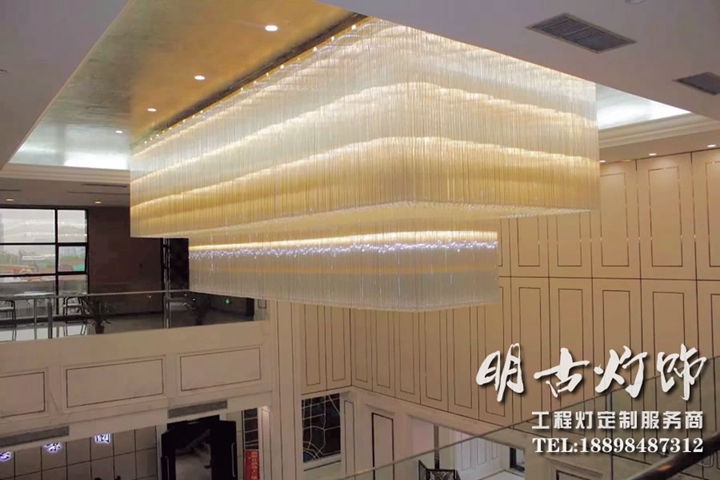 酒店大堂工程灯 大型工程水晶灯 酒店水晶灯定制 大型沙盘水晶灯设计
