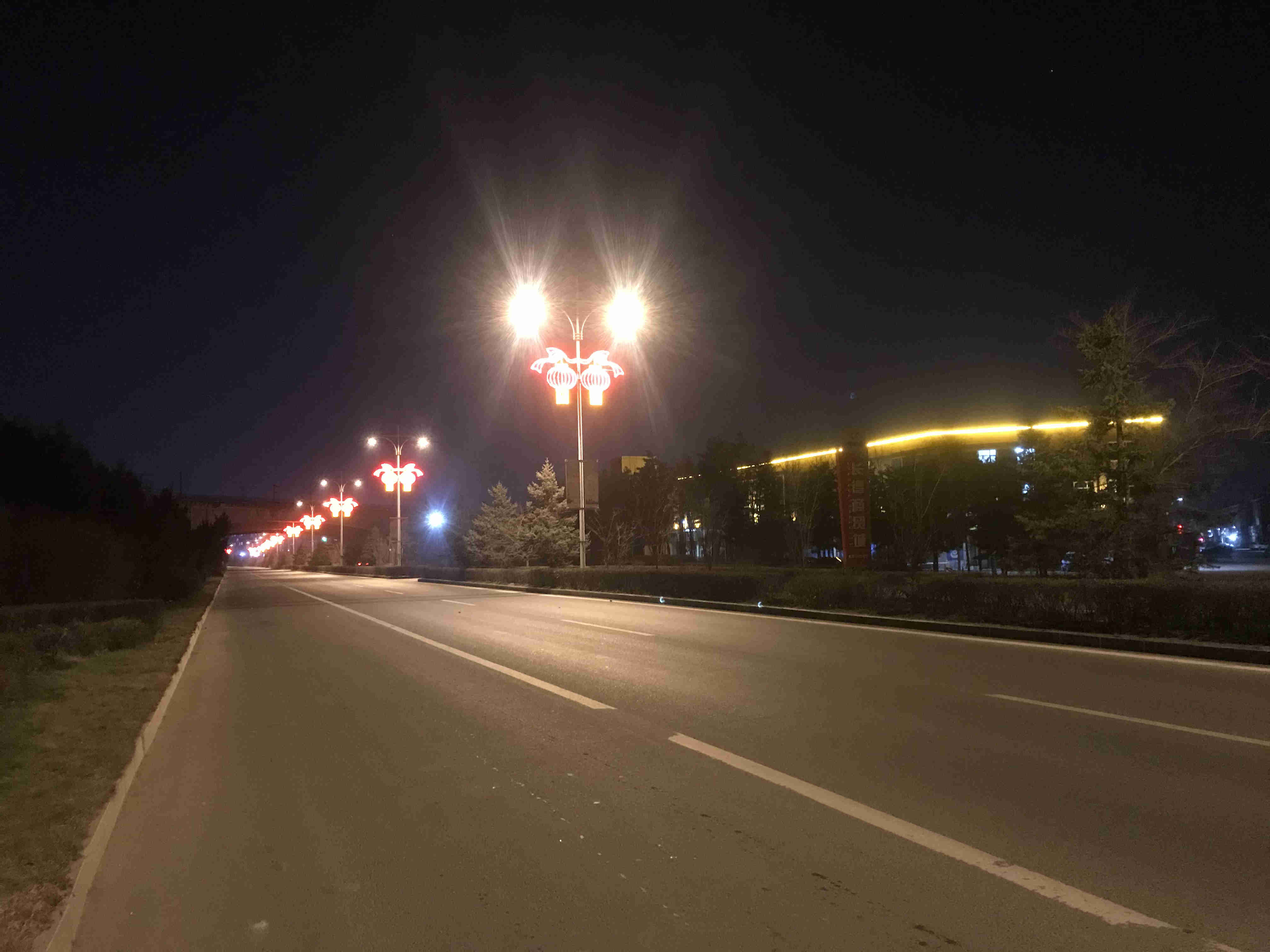敦化市华康大街、南环路LED路灯改造工程