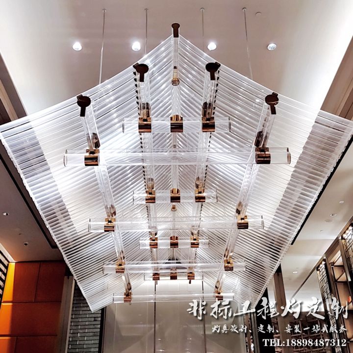 新中式韵味的“大屋顶”吊灯 新中式吊灯设计 售楼部创意中式灯定制