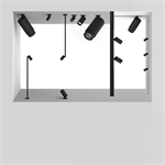 磁吸式橱柜展览摇臂灯