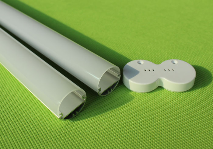 照子龙led日光灯无暗线透明乳白pc罩2g11外壳