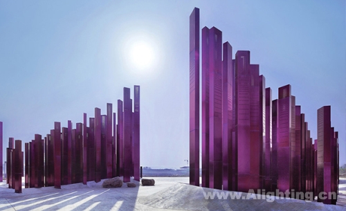 中华紫薇园雕塑音乐韵律和舞蹈的融合