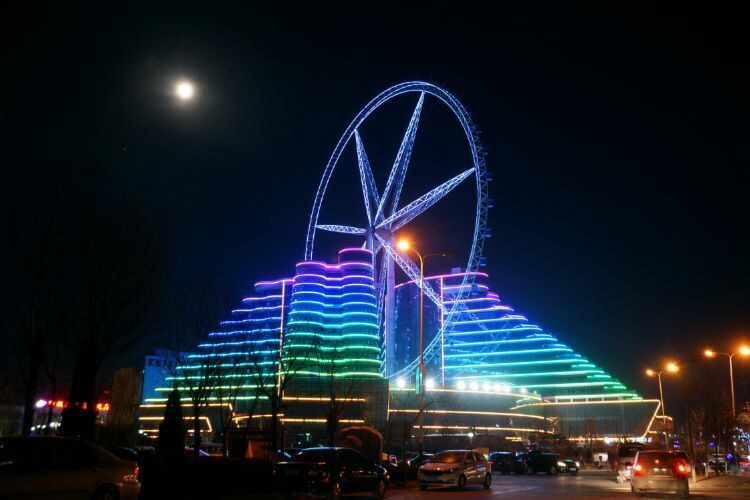 聊城摩天轮及楼体景观亮化工程2017神灯奖申报项目
