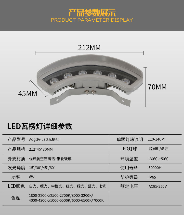 古建筑瓦楞灯户外防水led瓦片灯凉亭景观彩色射树灯照树灯抱树灯