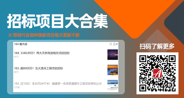 照明行业招标、中标信息独家汇总